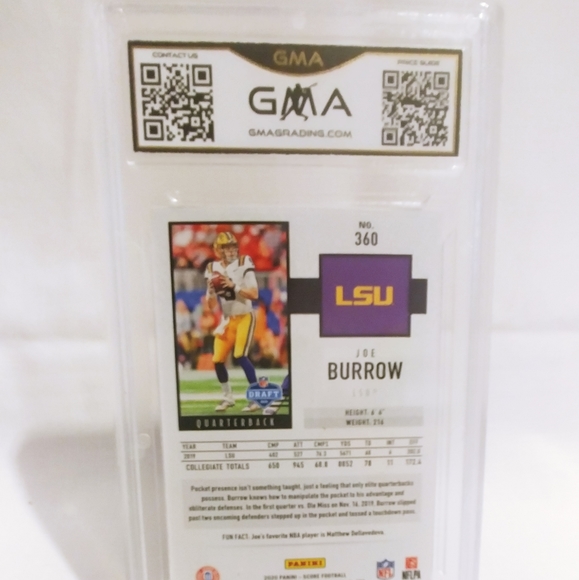 Joe Burrow 2020 Score Rookie GMA 9 - Picture 2 of 2